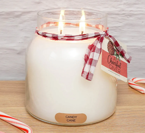 Candy Cane Papa Jar Candle