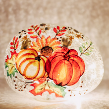 Load image into Gallery viewer, Pumpkin Patch - Crackle Glass Egg
