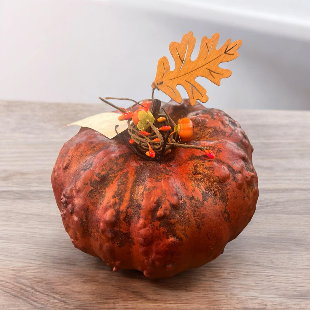 Stained Gourd - Burnt Orange