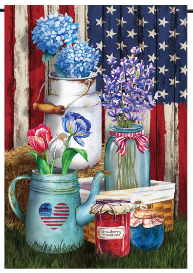 American Picnic Garden Flag