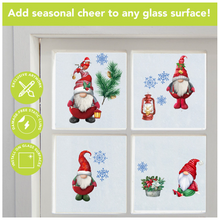 Load image into Gallery viewer, Winter Gnomes Window Clings
