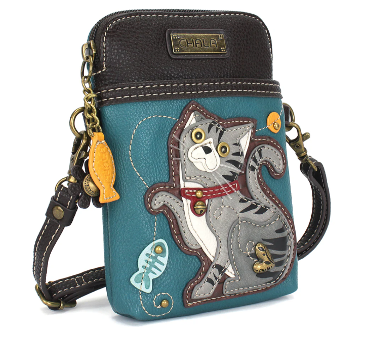 Cellphone Xbody - Gray Tabby Cat