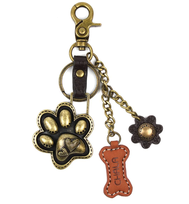 Metal Charming Keychain - Paw Print