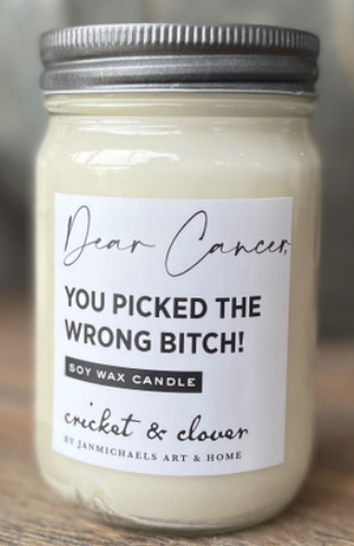 Dear Cancer Soy Mason Jar Candle