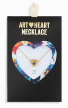 Load image into Gallery viewer, Art Heart Necklace - Dog Mom
