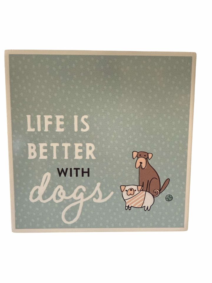 Better with Dogs Wall Art