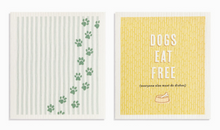 Load image into Gallery viewer, BioDishCloths Set of 2 - Dogs Eat Free
