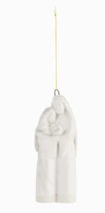 Ceramic Holy Family Ornament