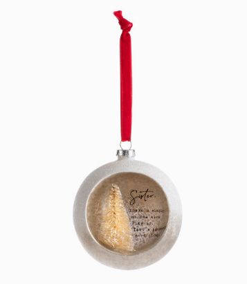 Dear You Cloche Ornament - Sister