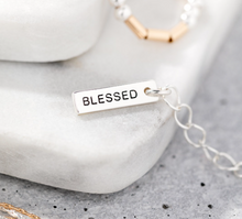 Load image into Gallery viewer, Morse Code Necklace - You&#39;re Blessed
