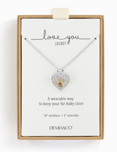 Load image into Gallery viewer, Pawprint Love You Locket - Silver
