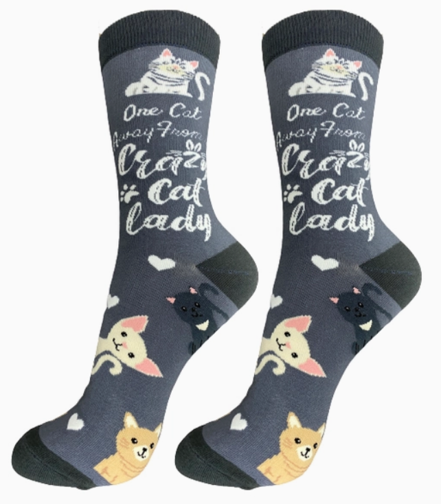 Crazy Cat Lady Full Body Socks