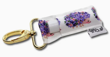 Floral Hedgehog Lippyclip® Lip Balm Holder