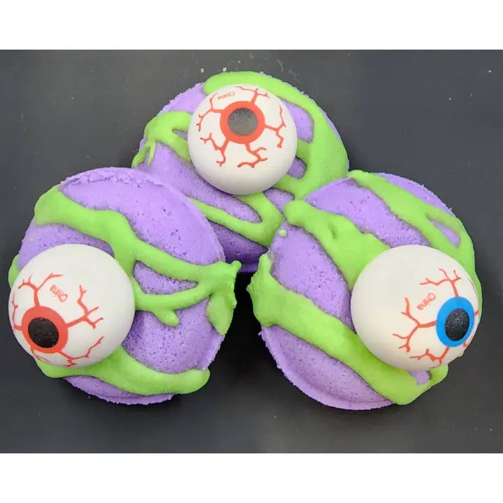 Halloween Bath Bomb Mini Donut with Eye Bouncy Ball