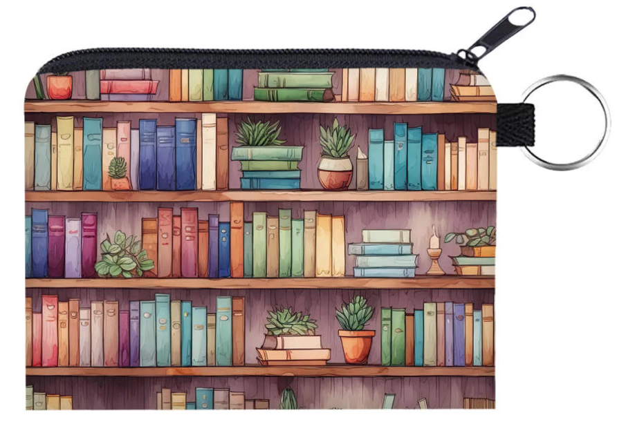 Mini Pouch - Book Shelves