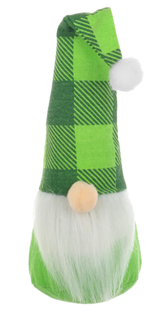 Green Check Fabric Gnome