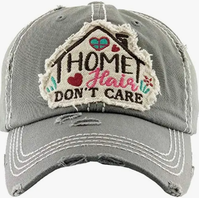 Home Hair Don't Care Distressed Washed Baseball Cap