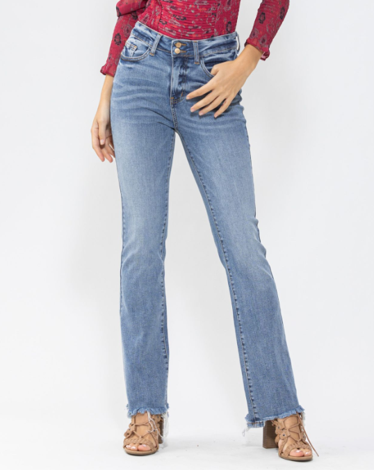 Judy Blue High Waist Double Button Bootcut