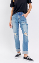 Load image into Gallery viewer, Judy Blue Denim High Waisted Patch Pocket Destroyed Boyfriend Jeans
