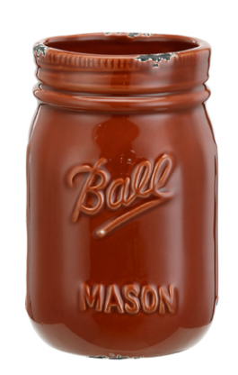 Small Mason Jar - Burnt Orange