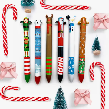 Twice As Nice Holiday 2 Color Click Pen