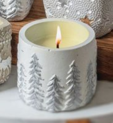 Swan Creek Candle Co. Winter Wonderland Small Round Pot - Fresh-Cut Christmas Tree