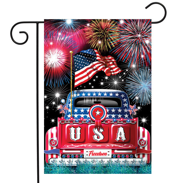 USA Pick Up Garden Flag