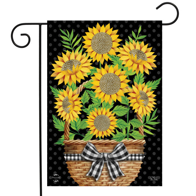 Primitive Sunflowers Garden Flag