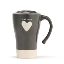 Load image into Gallery viewer, Cat Mom Heart Travel Mug
