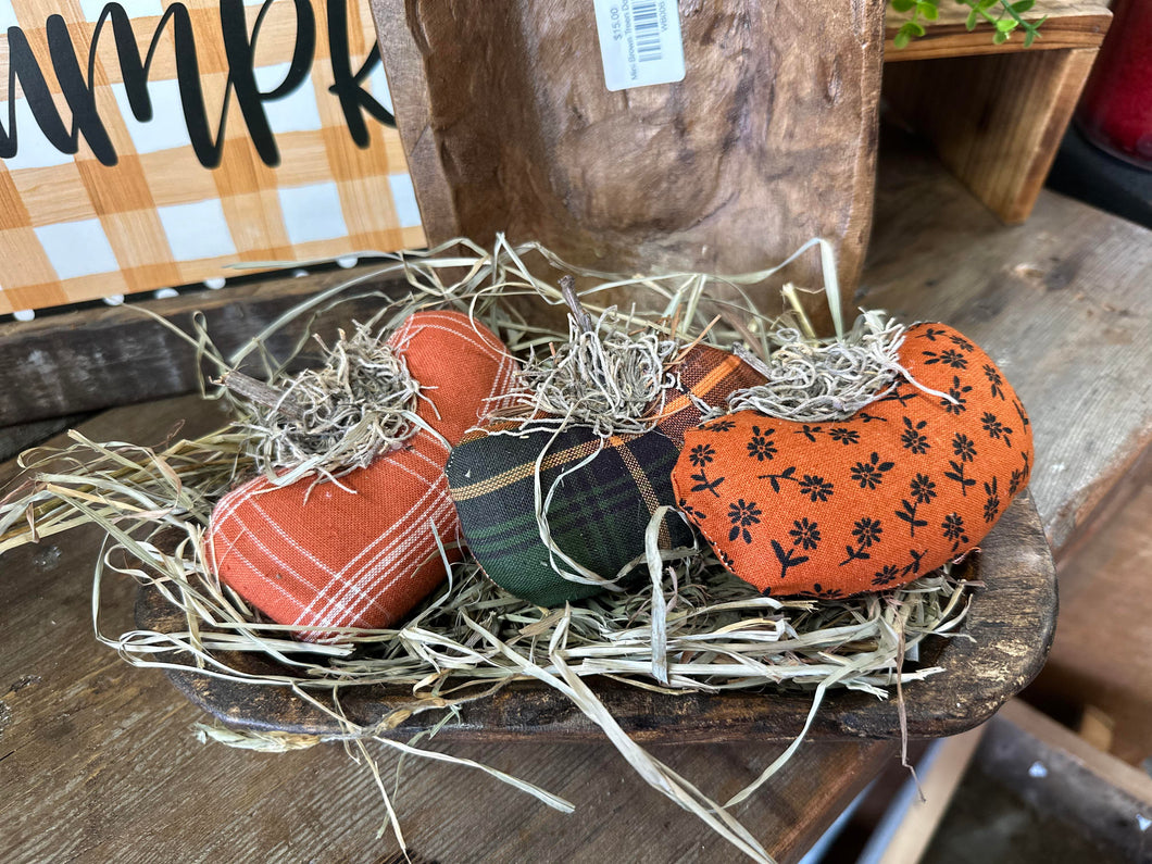 Pumpkin Fabric Bowl Fillers