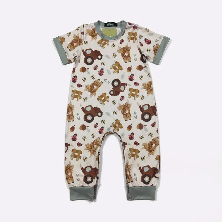 Farmyard Highland Boy Romper