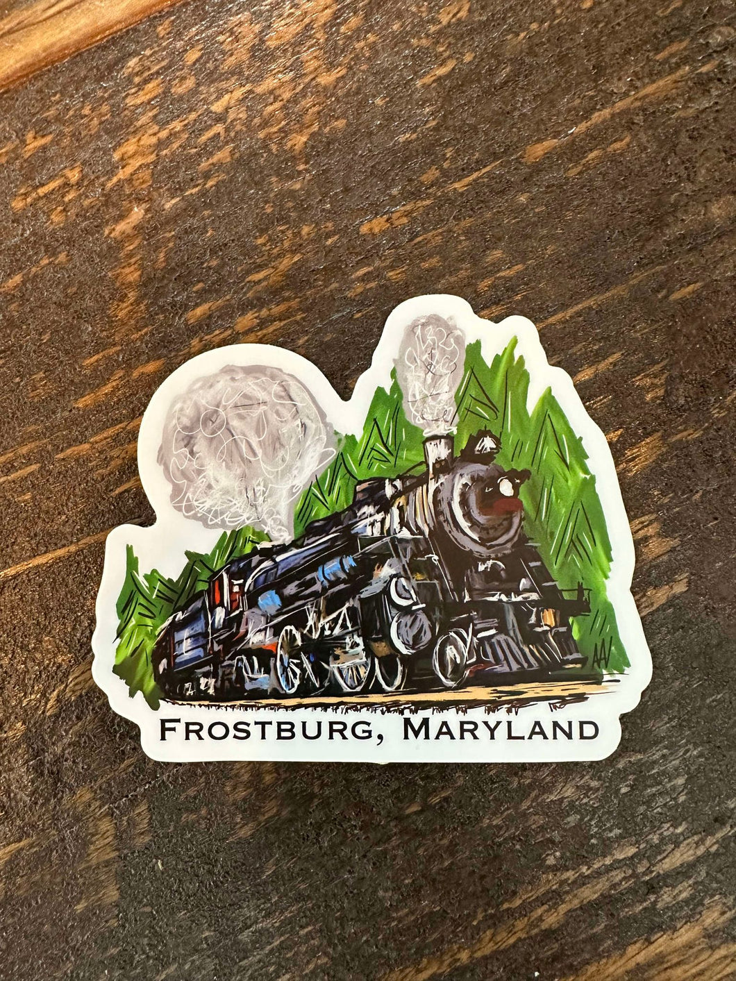 Frostburg Maryland Train Vinyl Sticker Decal