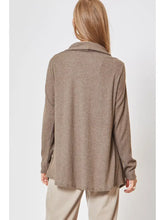 Load image into Gallery viewer, Handkerchief Hem Cardigan - Mocha
