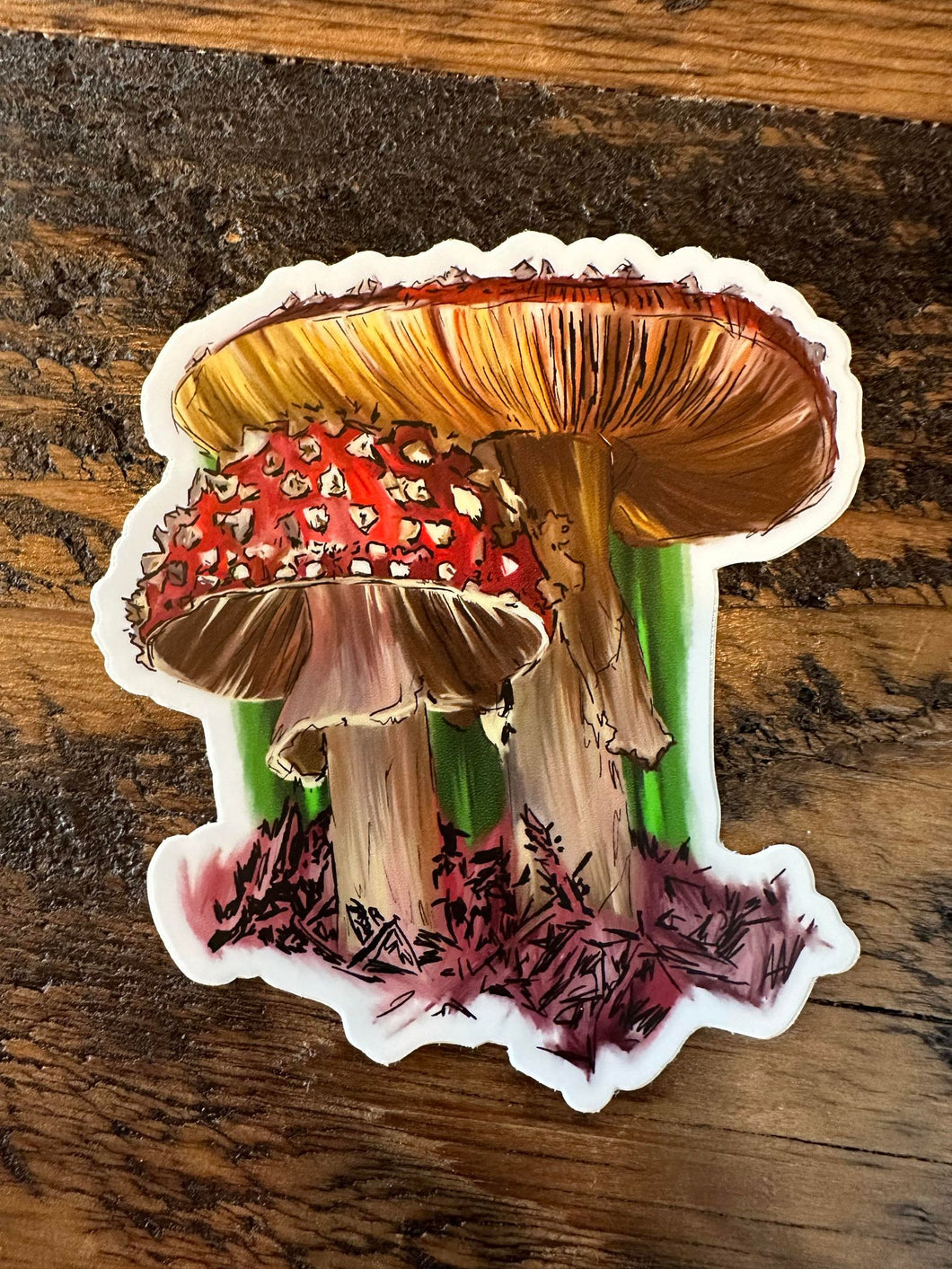 Mushroom Vinyl Sticker Decal